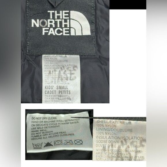 VTG The North Face 600 DOWN FILL Winter Snow Retro 1996 Nuptse Jacket Parka SZ S - Picture 4 of 9